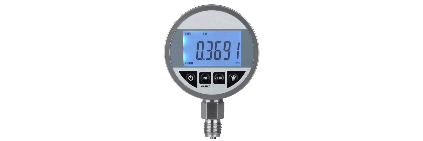 Dekostop GmbH OnlineShop - für technische und anspruchsvolle Taucher -  Digitales Manometer MK2 O2-Service mit ext. Sensor G1/4“M 100mm 0.5%  0400bar