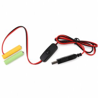 3-V-USB-Spannungsversorgung für Digi-04 und Digi-10, ersetzt 2× AAA
