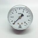 Pressure gauge Ø63mm back connection G1/2" 0-0,6 bar