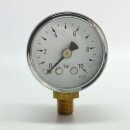 Manometer Ø40mm Anschluss unten G1/4" -1-0-15 bar