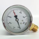 Manometer Ø80mm Anschluss unten 0-16 bar