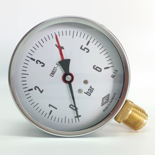 Pressure gauge Ø100mm bottom connection -1-0-3 bar