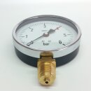 Pressure gauge Ø100mm bottom connection 0-100 bar