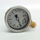 Manometer Glyzeringefüllt Ø50mm Anschluss unten -1-0-9 bar