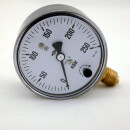 Capsule gauge Ø63mm bottom connection G1/4" 0-600 mbar tenfold over- and tenfold underpressure secure [till 100mbar]