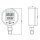 Digital precision pressure gauger cl.0,1% G1/4" 0-1,6 bar