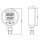 Digital Feinmessmanometer Kl.0,1% G1/4" -1-0-2,5 bar