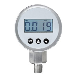 Digital pressure gauge with signal output 4-20mA 0,5% G1/4" 0-1 bar
