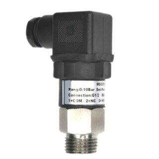 Einstellbare Druckschalter mit doppeltem Kontakt Öffner / Schließer, 250V 3A G1/2"  50...400 bar  (max. überdruck 600bar)