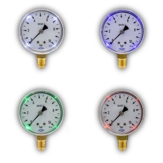 LED Beleuchtung Ø 100 mm Blau trocken