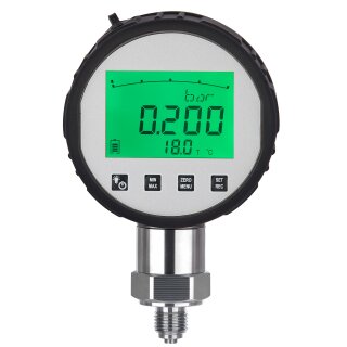 Digital pressure gauge with data logger 0,5% -10-0-10 kPa