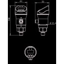 Drucksensor mit Display G1/2" 0-10 bar