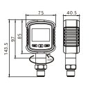 Kompaktes Bluetooth-Digitalmanometer MD-S281 Kl. 0,2% 0-400 bar